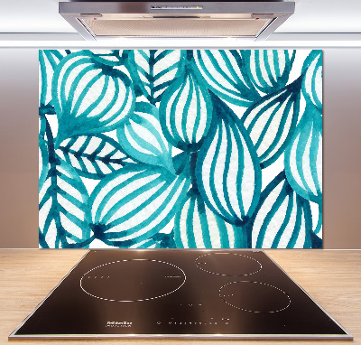 Spatscherm keuken Bloemenpatroon