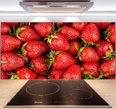 Glazen achterwand keuken Aardbeien