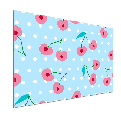 Spatscherm keuken Fruitpictogrammen