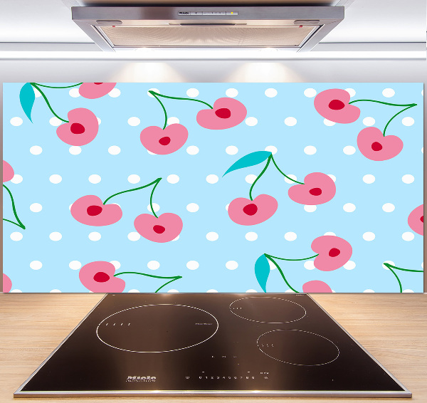 Spatscherm keuken Fruitpictogrammen