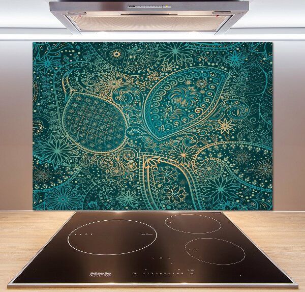 Glazen achterwand keuken Ornamenten achtergrond