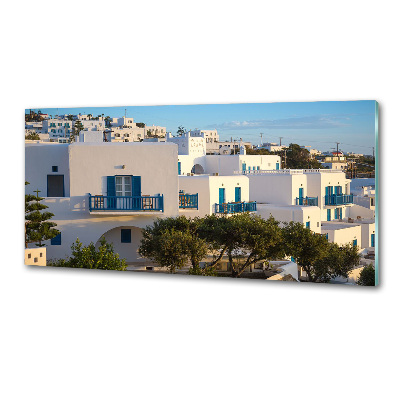Glazen achterwand keuken Mykonos, Griekenland