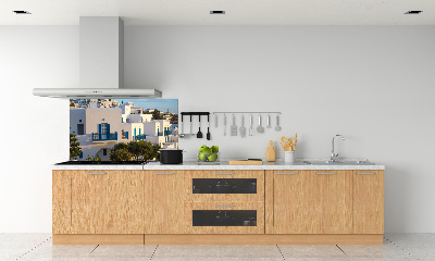 Glazen achterwand keuken Mykonos, Griekenland