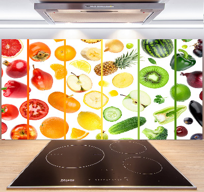 Achterwand keuken Fruit en groenten