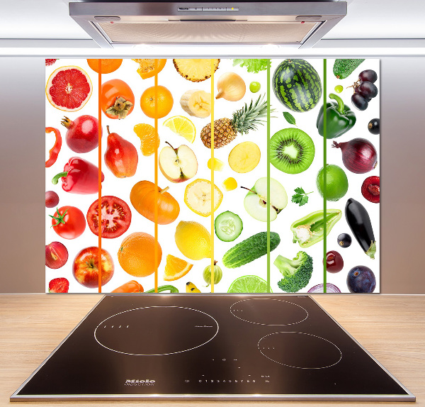 Achterwand keuken Fruit en groenten
