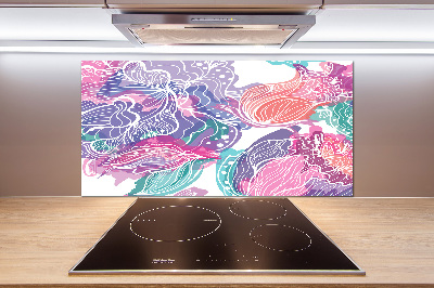 Panel do kuchni Magiczne kwiaty