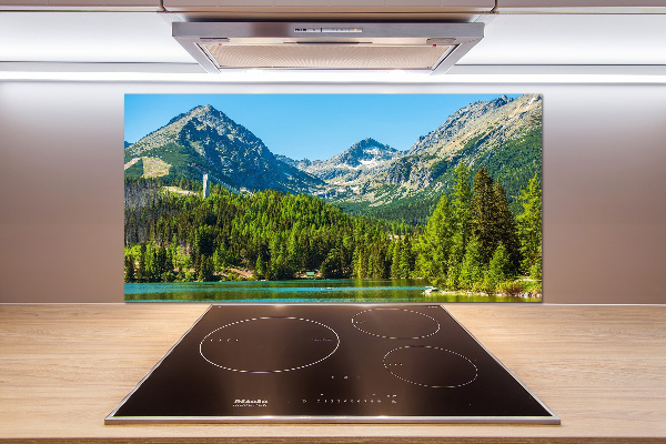 Panel do kuchni Jezioro w górach