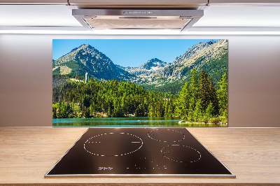 Panel do kuchni Jezioro w górach