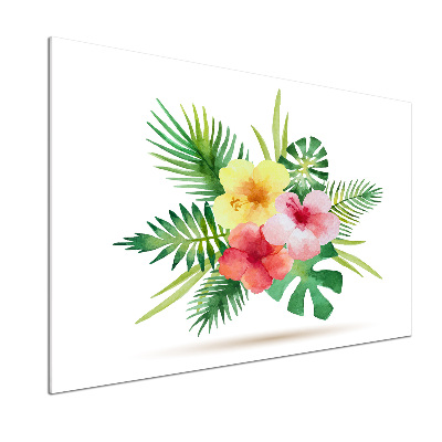 Keuken achterwand Hawaiiaanse bloemen