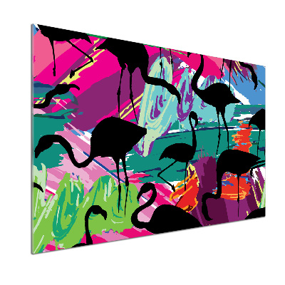 Keuken achterwand Flamingo's
