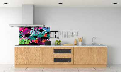 Keuken achterwand Flamingo's