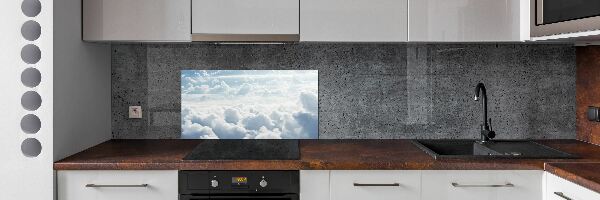 Glazen achterwand keuken Wolken vanuit vogelperspectief