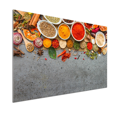 Glazen achterwand keuken Specerijenmengsel