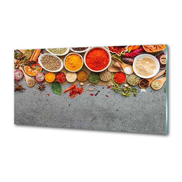 Glazen achterwand keuken Specerijenmengsel