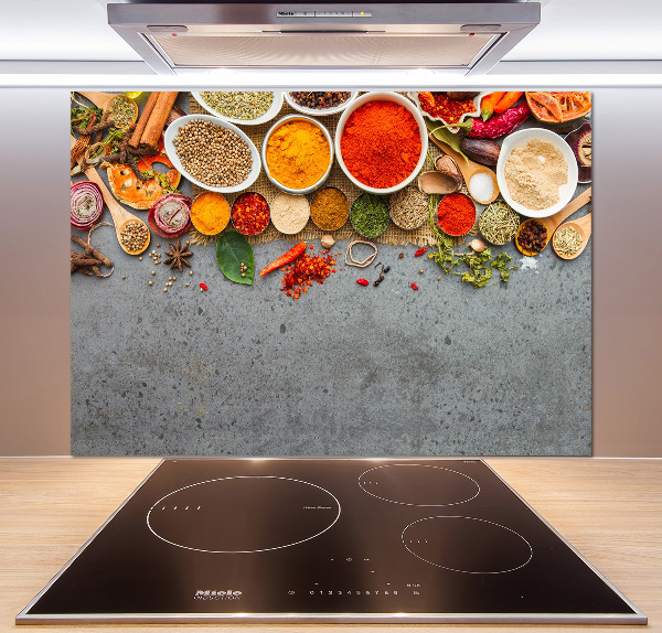 Glazen achterwand keuken Specerijenmengsel
