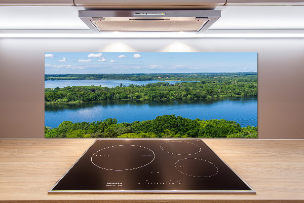 Achterwand keuken Bos aan het meer