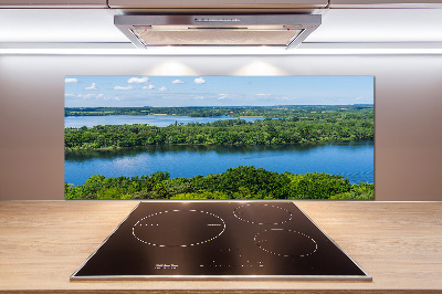 Achterwand keuken Bos aan het meer