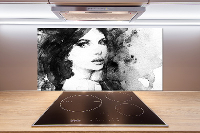 Panel do kuchni Kobieta portret