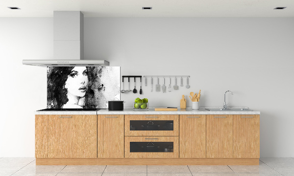 Panel do kuchni Kobieta portret