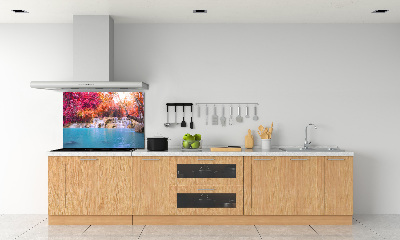 Panel do kuchni Wodospad w lesie