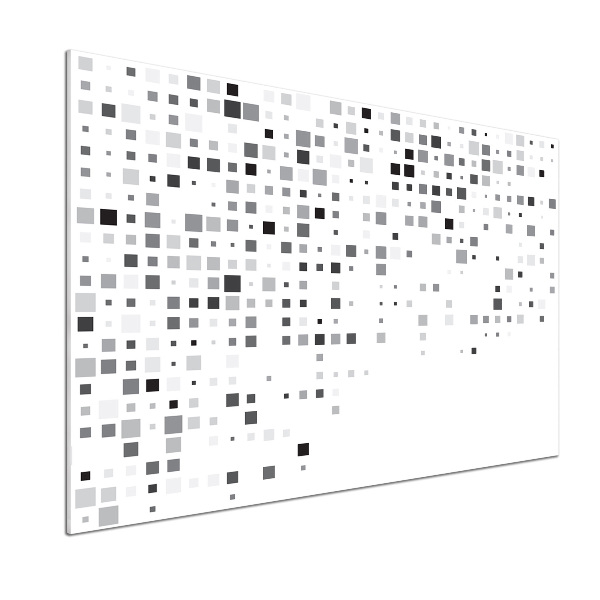 Spatscherm keuken Abstracte vierkanten