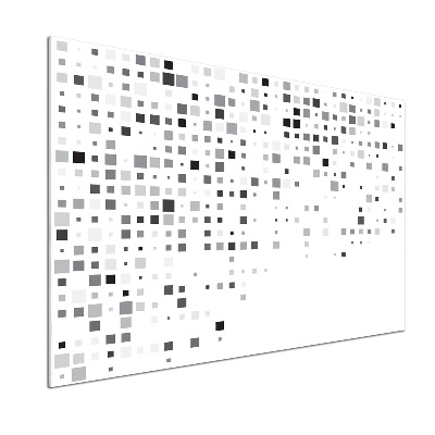 Spatscherm keuken Abstracte vierkanten