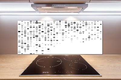 Spatscherm keuken Abstracte vierkanten