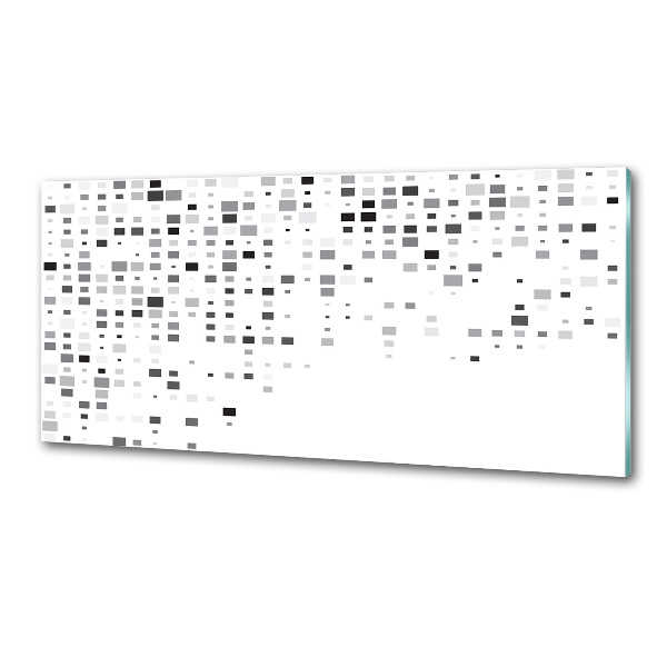 Spatscherm keuken Abstracte vierkanten