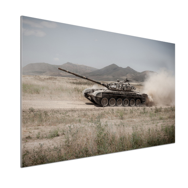 Panel do kuchni Czołg na pustyni