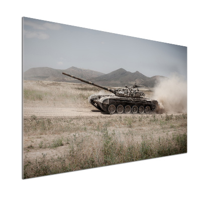 Achterwand keuken Tank in de woestijn