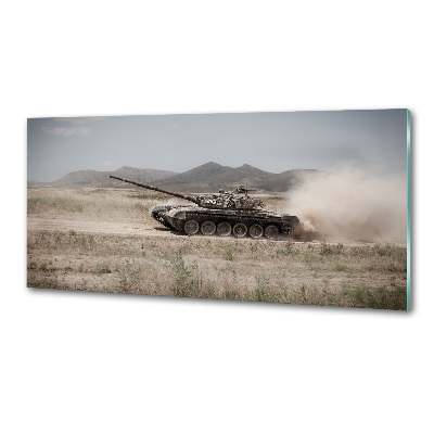 Panel do kuchni Czołg na pustyni