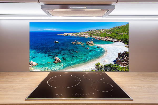 Glazen achterwand keuken Zeebaai