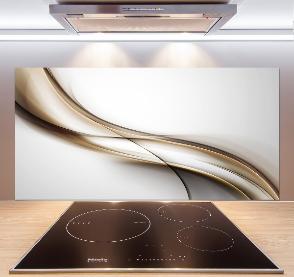 Spatplaat keuken Bruine golf