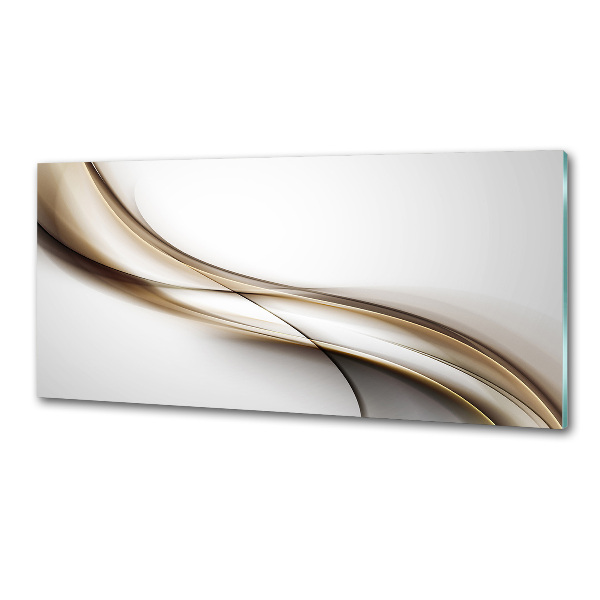 Spatplaat keuken Bruine golf