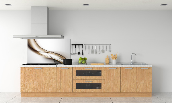 Spatplaat keuken Bruine golf