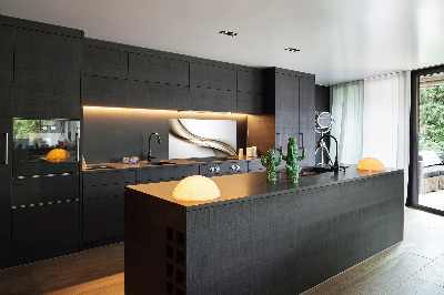 Spatplaat keuken Bruine golf