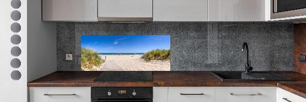 Spatscherm keuken duinen aan zee