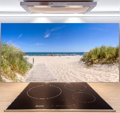 Spatscherm keuken duinen aan zee