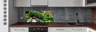 Spatplaat keuken Brug over de rivier