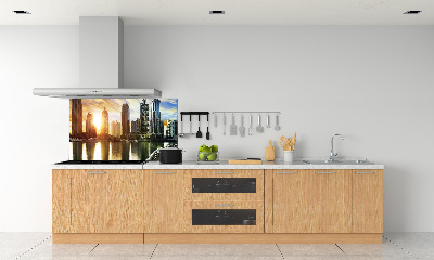 Glazen achterwand keuken Zonsondergang in Dubai