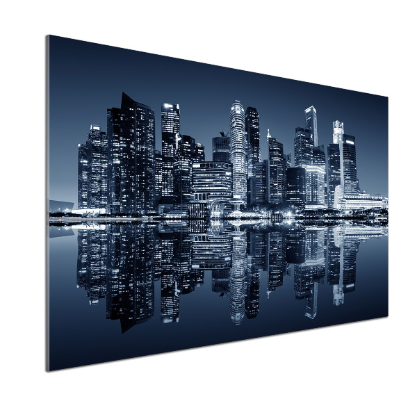 Panel do kuchni Singapur nocą