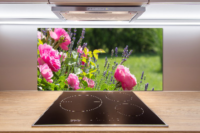 Panel dekor szkło Dzika róża