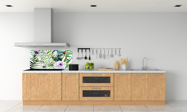 Achterwand keuken Tropische toekan