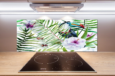Achterwand keuken Tropische toekan