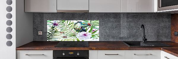 Achterwand keuken Tropische toekan