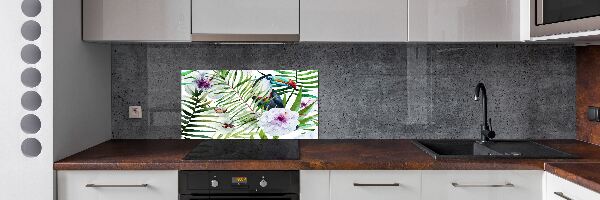 Achterwand keuken Tropische toekan