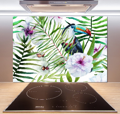 Achterwand keuken Tropische toekan
