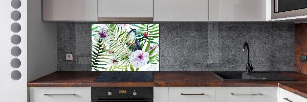 Achterwand keuken Tropische toekan