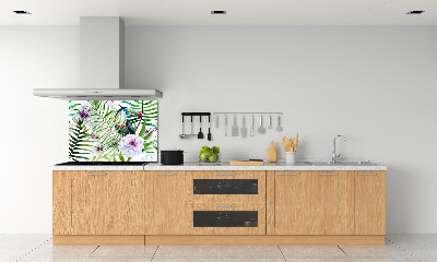 Achterwand keuken Tropische toekan