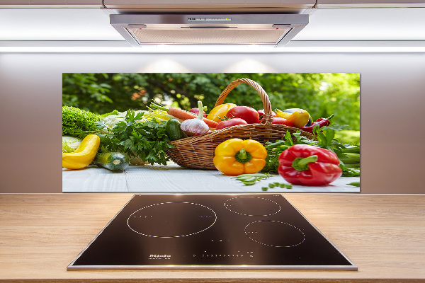 Panel dekor szkło Kosz warzyw